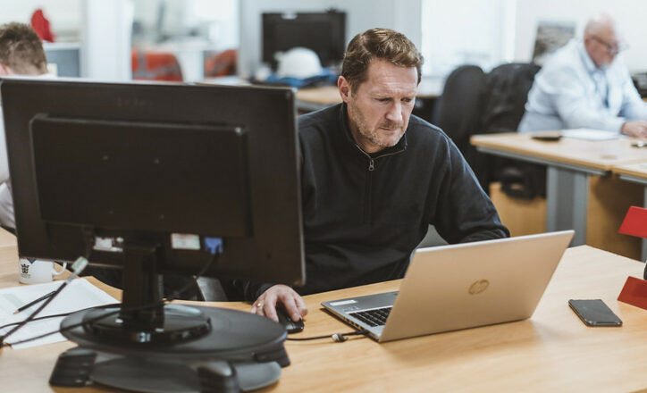 Office Worker - Premier Modular - Desk - Intense Working