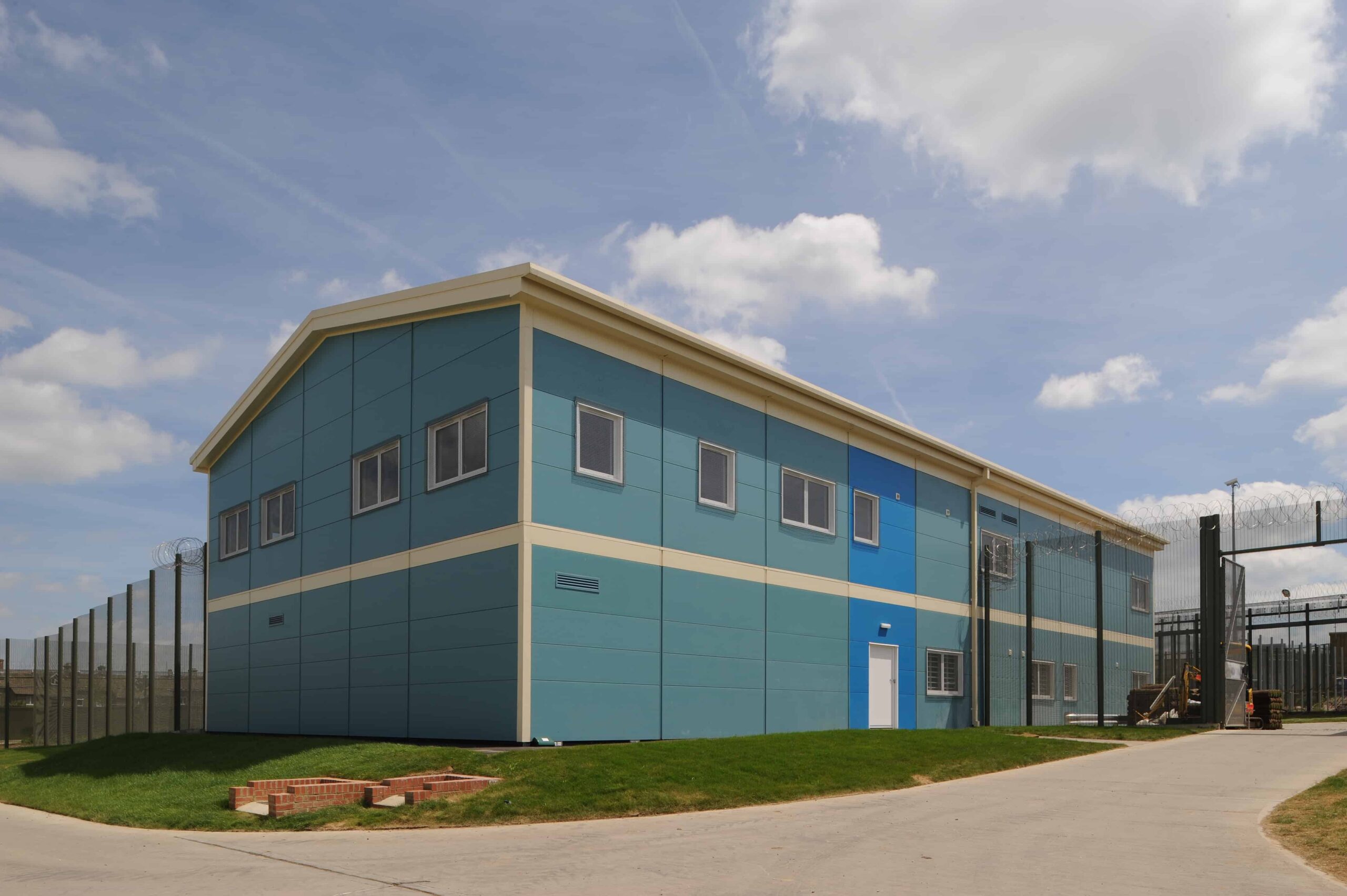 Outside view of the modular facilities for Ministry of Justice's Young Offenders Institution 