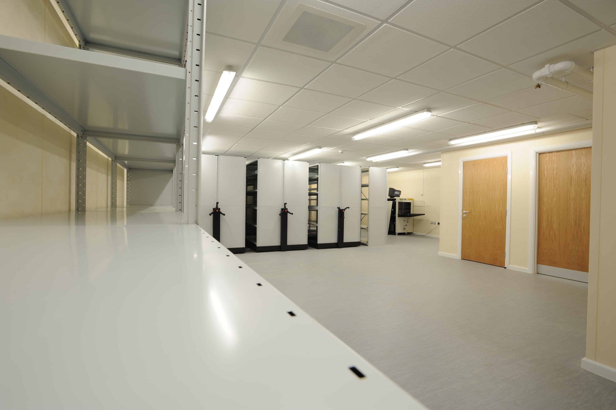 Inside view of a modular prison facility for young offenders 